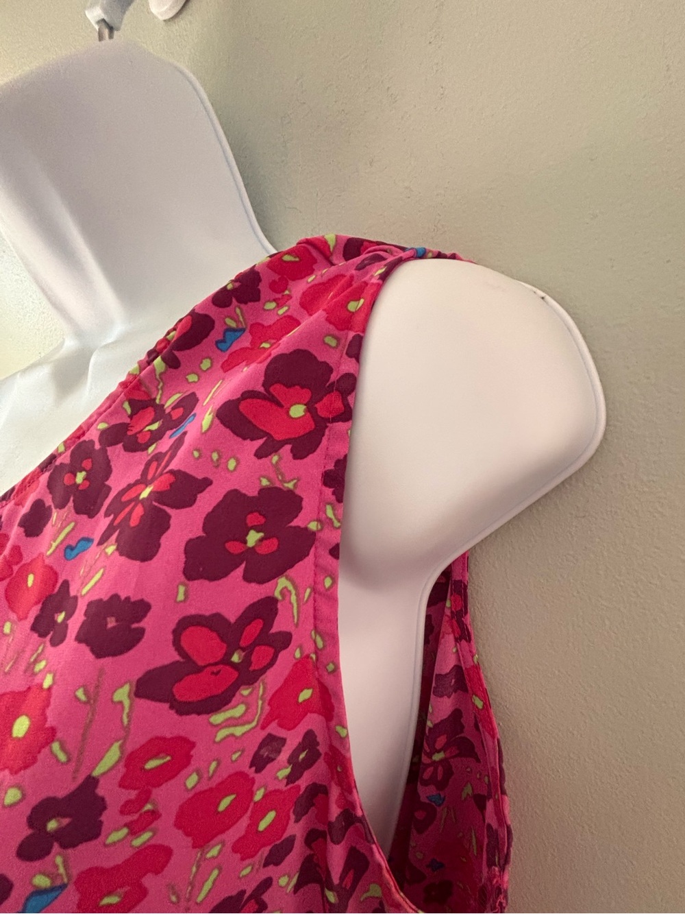 Pretty Garden Floral One Shoulder Ruffle Maxi Dress Size L Coquette - Picture 4 of 7